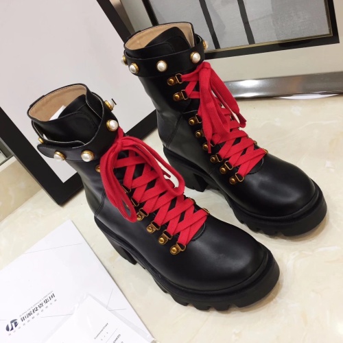 Replica Gucci Boots For Women #1245441 $96.00 USD for Wholesale