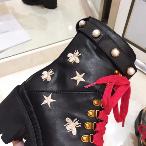 Replica Gucci Boots For Women #1245442 $100.00 USD for Wholesale