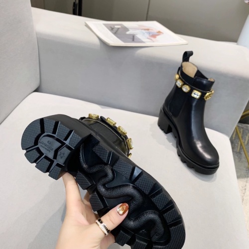 Replica Gucci Boots For Women #1245444 $98.00 USD for Wholesale