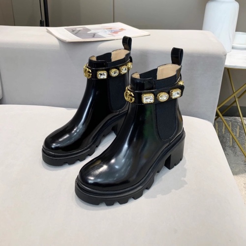 Wholesale Gucci Boots For Women #1245445 $102.00 USD, Wholesale Quality Replica Gucci Boots