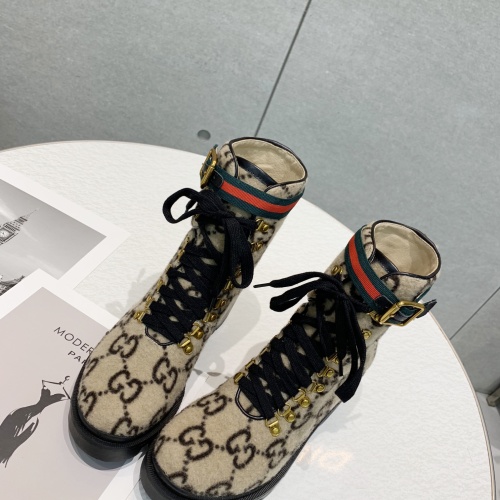 Replica Gucci Boots For Women #1245449 $96.00 USD for Wholesale