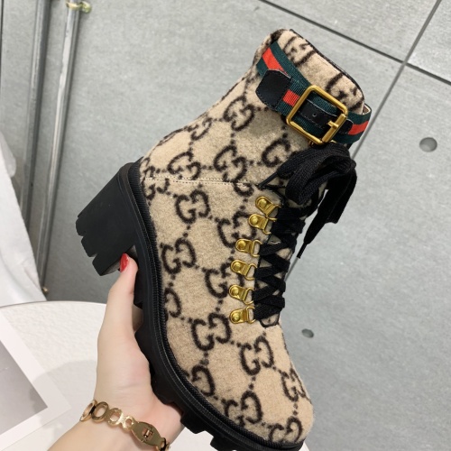 Replica Gucci Boots For Women #1245449 $96.00 USD for Wholesale