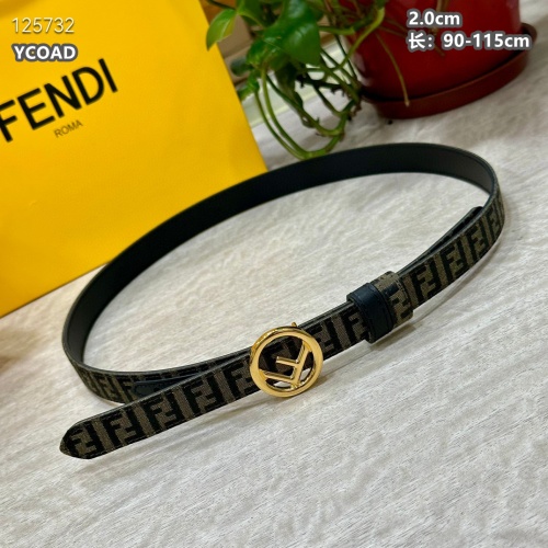 Replica Fendi AAA Quality Belts For Women #1245450 $56.00 USD for Wholesale