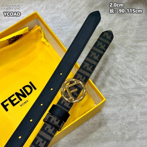 Replica Fendi AAA Quality Belts For Women #1245450 $56.00 USD for Wholesale