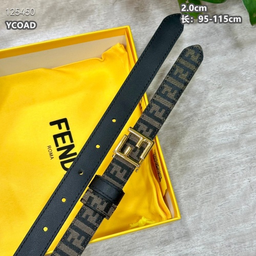 Replica Fendi AAA Quality Belts For Women #1245455 $56.00 USD for Wholesale