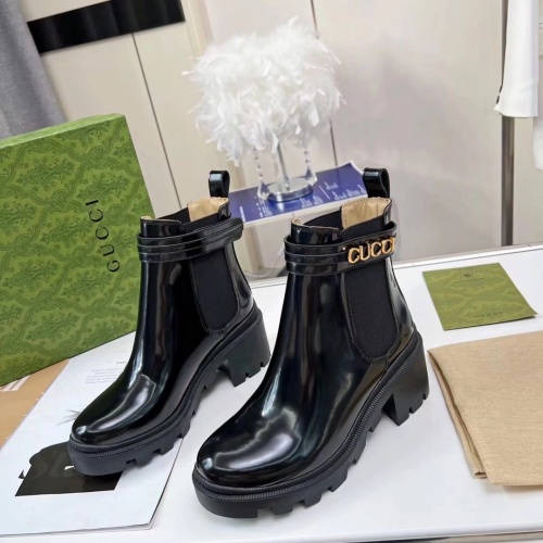 Wholesale Gucci Boots For Women #1245458 $102.00 USD, Wholesale Quality Replica Gucci Boots