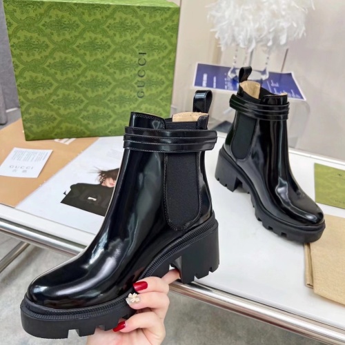 Replica Gucci Boots For Women #1245458 $102.00 USD for Wholesale