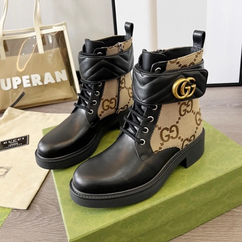 Wholesale Gucci Boots For Women #1245459 $102.00 USD, Wholesale Quality Replica Gucci Boots