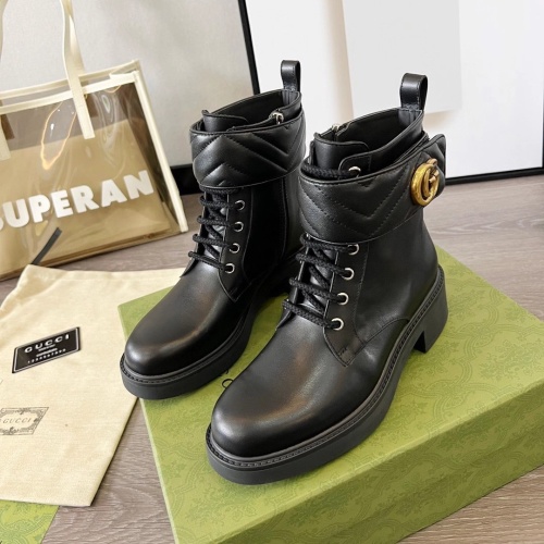 Wholesale Gucci Boots For Women #1245460 $102.00 USD, Wholesale Quality Replica Gucci Boots