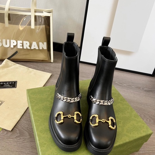 Replica Gucci Boots For Women #1245461 $102.00 USD for Wholesale