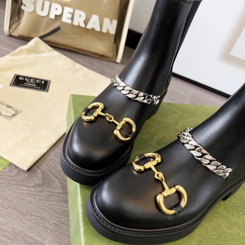 Replica Gucci Boots For Women #1245461 $102.00 USD for Wholesale