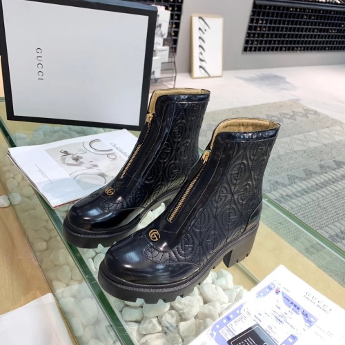 Replica Gucci Boots For Women #1245462 $102.00 USD for Wholesale