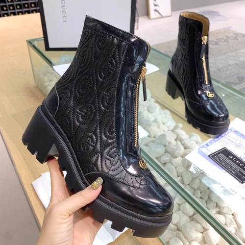 Replica Gucci Boots For Women #1245462 $102.00 USD for Wholesale