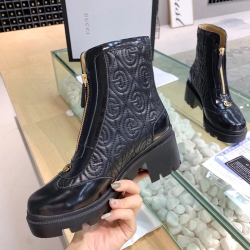 Replica Gucci Boots For Women #1245462 $102.00 USD for Wholesale