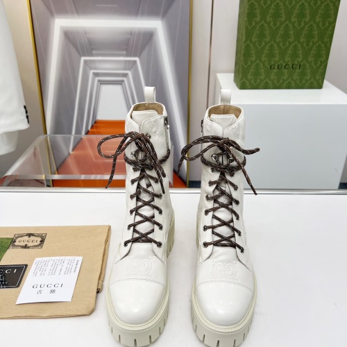 Replica Gucci Boots For Women #1245464 $118.00 USD for Wholesale