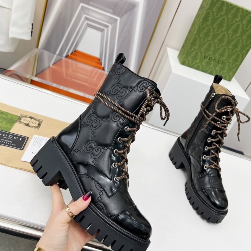 Replica Gucci Boots For Women #1245465 $118.00 USD for Wholesale