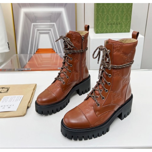 Wholesale Gucci Boots For Women #1245466 $118.00 USD, Wholesale Quality Replica Gucci Boots