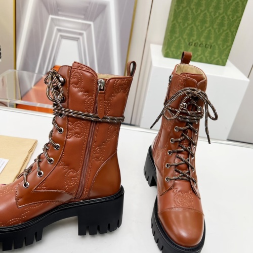 Replica Gucci Boots For Women #1245466 $118.00 USD for Wholesale