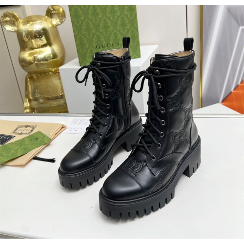 Wholesale Gucci Boots For Women #1245467 $118.00 USD, Wholesale Quality Replica Gucci Boots