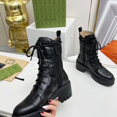 Replica Gucci Boots For Women #1245467 $118.00 USD for Wholesale