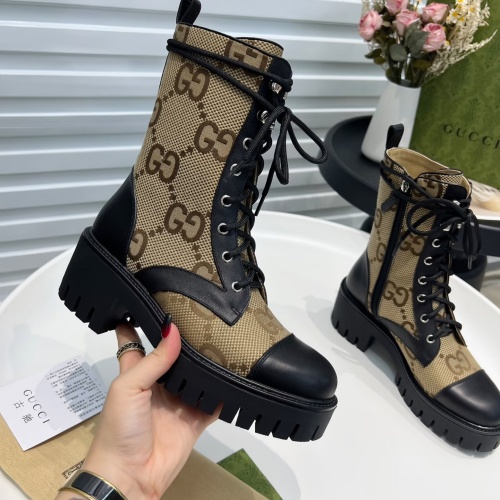 Replica Gucci Boots For Women #1245468 $118.00 USD for Wholesale