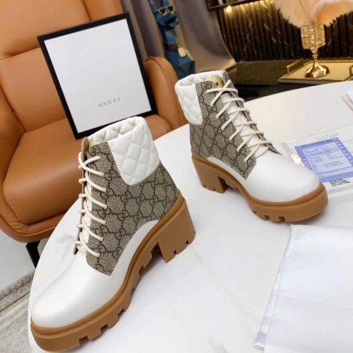 Replica Gucci Boots For Women #1245469 $102.00 USD for Wholesale