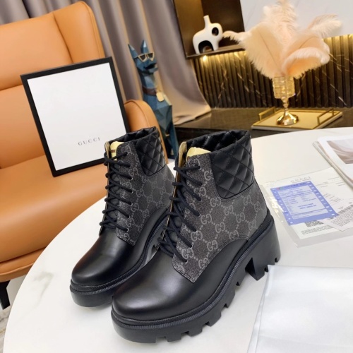 Wholesale Gucci Boots For Women #1245470 $102.00 USD, Wholesale Quality Replica Gucci Boots