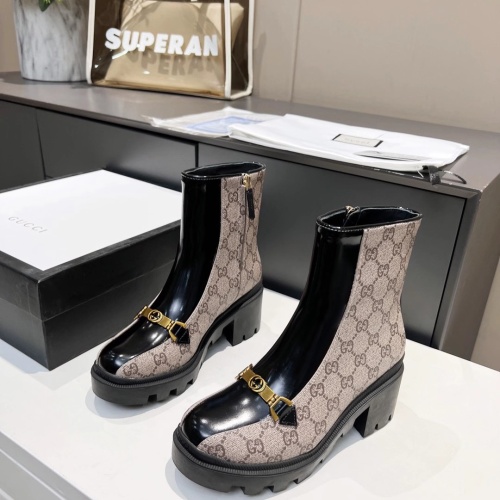 Wholesale Gucci Boots For Women #1245472 $102.00 USD, Wholesale Quality Replica Gucci Boots