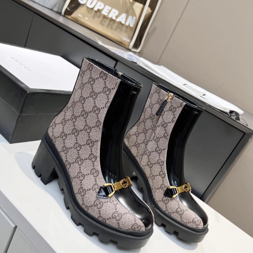 Replica Gucci Boots For Women #1245472 $102.00 USD for Wholesale