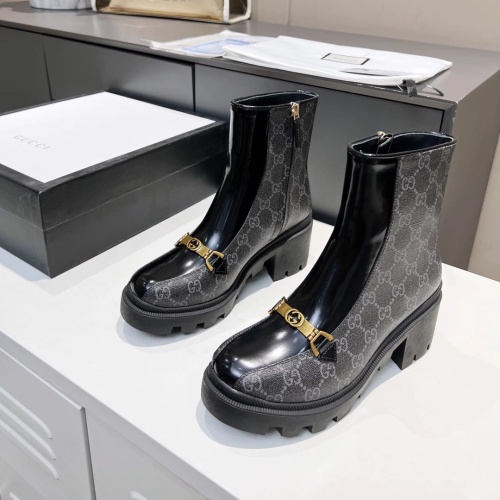 Wholesale Gucci Boots For Women #1245474 $102.00 USD, Wholesale Quality Replica Gucci Boots