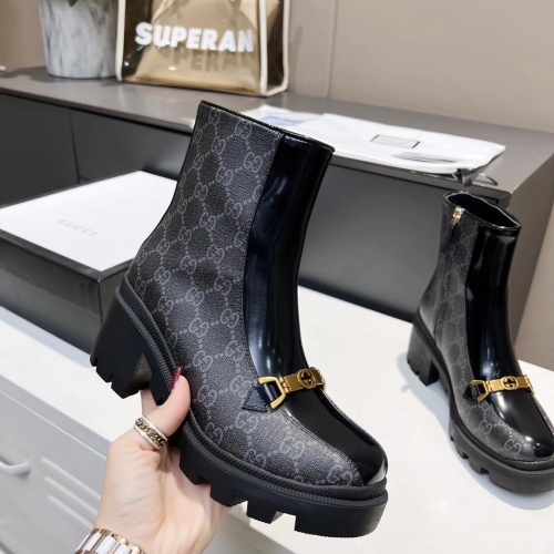 Replica Gucci Boots For Women #1245474 $102.00 USD for Wholesale