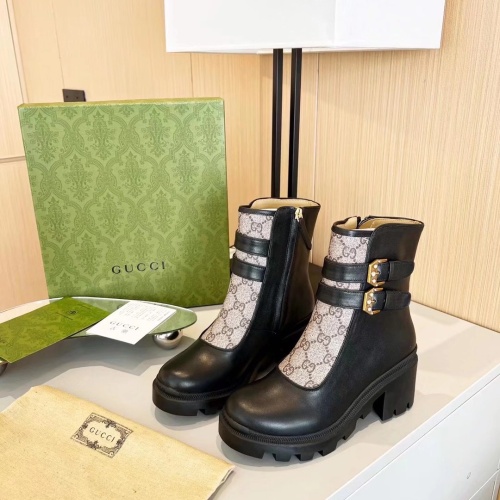 Wholesale Gucci Boots For Women #1245476 $102.00 USD, Wholesale Quality Replica Gucci Boots