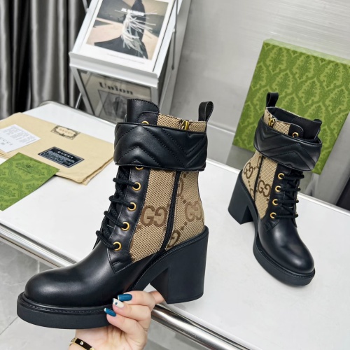 Replica Gucci Boots For Women #1245485 $108.00 USD for Wholesale