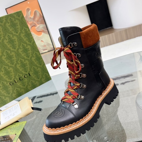 Replica Gucci Boots For Women #1245493 $122.00 USD for Wholesale