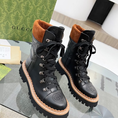 Replica Gucci Boots For Women #1245494 $122.00 USD for Wholesale