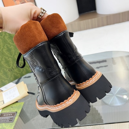 Replica Gucci Boots For Women #1245494 $122.00 USD for Wholesale