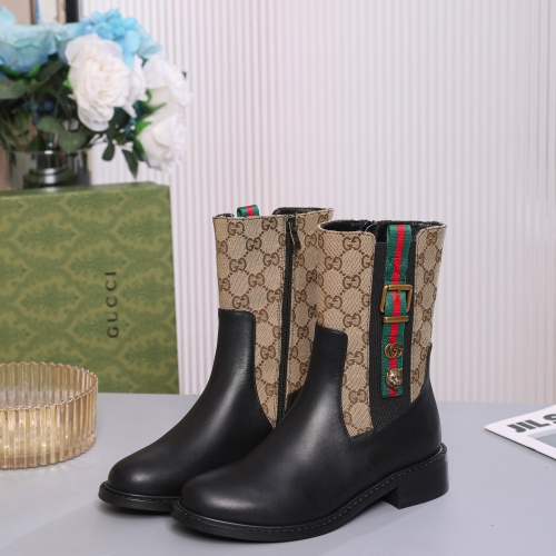 Wholesale Gucci Boots For Women #1245495 $100.00 USD, Wholesale Quality Replica Gucci Boots