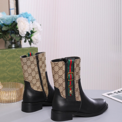 Replica Gucci Boots For Women #1245495 $100.00 USD for Wholesale