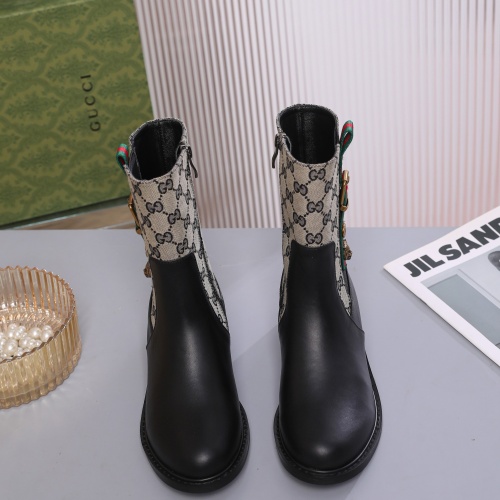 Replica Gucci Boots For Women #1245496 $100.00 USD for Wholesale