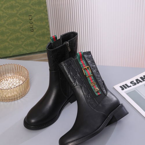 Replica Gucci Boots For Women #1245497 $100.00 USD for Wholesale