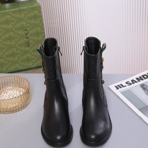 Replica Gucci Boots For Women #1245497 $100.00 USD for Wholesale