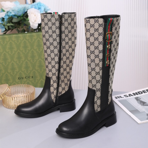 Wholesale Gucci Boots For Women #1245499 $118.00 USD, Wholesale Quality Replica Gucci Boots