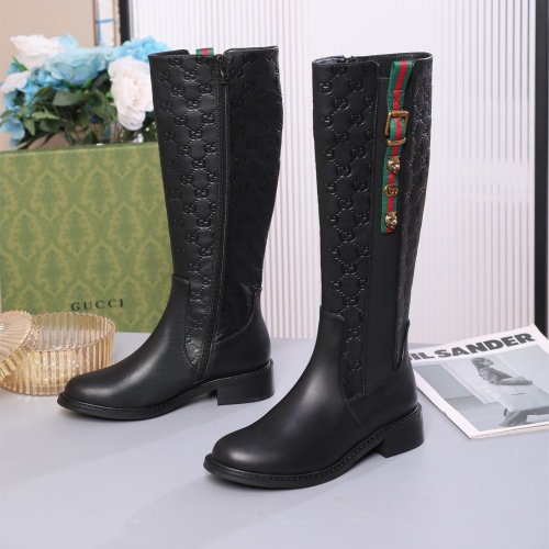 Wholesale Gucci Boots For Women #1245500 $118.00 USD, Wholesale Quality Replica Gucci Boots