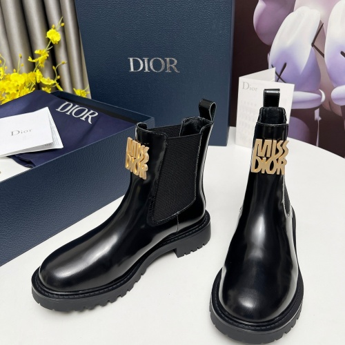 Replica Christian Dior Boots For Women #1245520 $105.00 USD for Wholesale