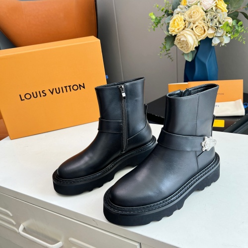 Wholesale Louis Vuitton Boots For Women #1245556 $102.00 USD, Wholesale Quality Replica Louis Vuitton Boots