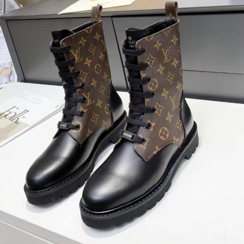 Wholesale Louis Vuitton Boots For Women #1245561 $105.00 USD, Wholesale Quality Replica Louis Vuitton Boots