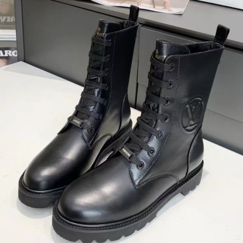 Wholesale Louis Vuitton Boots For Women #1245562 $105.00 USD, Wholesale Quality Replica Louis Vuitton Boots