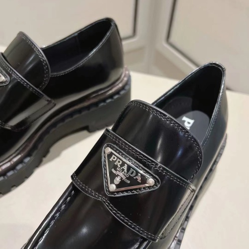 Replica Prada Leather Shoes For Women #1245568 $108.00 USD for Wholesale