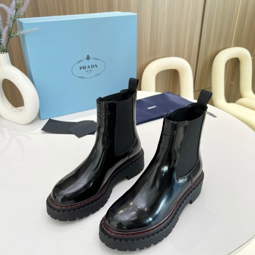 Replica Prada Boots For Women #1245572 $115.00 USD for Wholesale