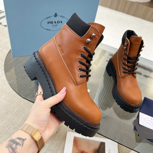 Wholesale Prada Boots For Women #1245573 $125.00 USD, Wholesale Quality Replica Prada Boots